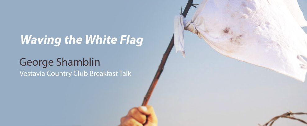 Waving a white flag