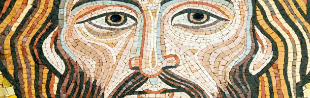 mosaic of jesus face