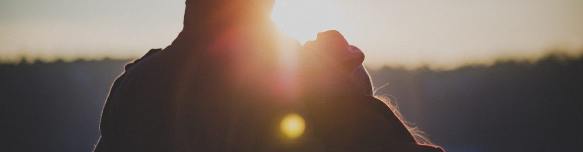 Couple and sunset